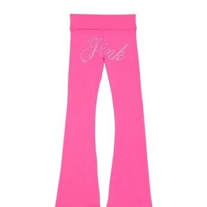 PINK Victoria's Secret Flare Pants with Glitter Logo